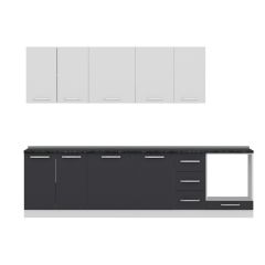 Minar 290 Cm Mutfak Dolabı Beyaz Antrasit 290-A3