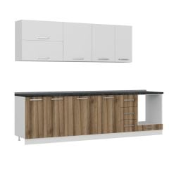 Minar 290 Cm Mutfak Dolabı Beyaz Dore 290-D6