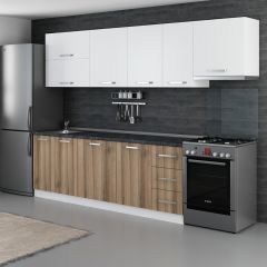 Minar 290 Cm Mutfak Dolabı Beyaz Dore 290-D7