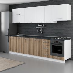 Minar 290 Cm Mutfak Dolabı Beyaz Dore 290-D8