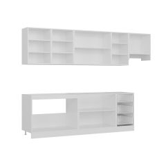 Minar 295 Cm Mutfak Dolabı Beyaz Antrasit 295-A4