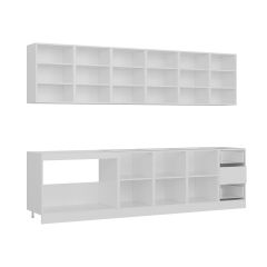 Minar 295 Cm Mutfak Dolabı Beyaz Dore 295-D2