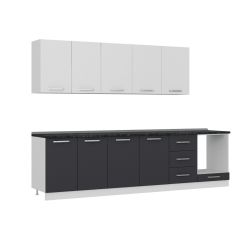 Minar 300 Cm Mutfak Dolabı Beyaz Antrasit 300-A4