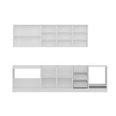 Minar 300 Cm Mutfak Dolabı Beyaz Antrasit 300-A4