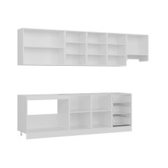 Minar 300 Cm Mutfak Dolabı Beyaz Antrasit 300-A5