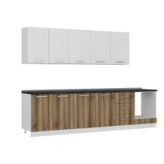 Minar 300 Cm Mutfak Dolabı Beyaz Dore 300-D4