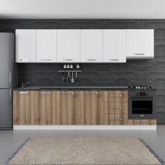 Minar 300 Cm Mutfak Dolabı Beyaz Dore 300-D6