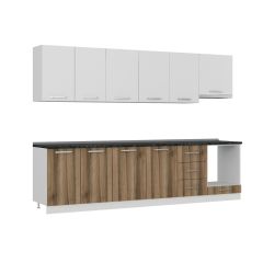 Minar 300 Cm Mutfak Dolabı Beyaz Dore 300-D6