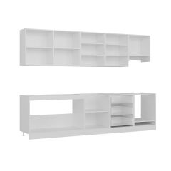 Minar 300 Cm Mutfak Dolabı Beyaz Dore 300-D12