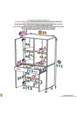 Luma Kapaklı & Çekmeceli Banyo Dolabı 95 cm Genişlikte Beyaz Dolap 95x173x32,5 cm Depolama Dolabı