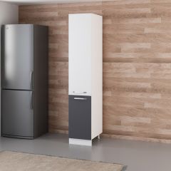 Minar 40 Cm Mutfak Boy Dolabı - Beyaz/Antrasit D40-A1