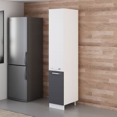 Minar 40 Cm Mutfak Boy Dolabı - Beyaz/Antrasit D40-A1