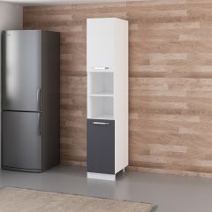 Minar 40 Cm Mutfak Boy Dolabı - Beyaz/Antrasit D40-A2