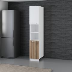 Minar 40 Cm Mutfak Boy Dolabı - Beyaz/Dore D40-D2