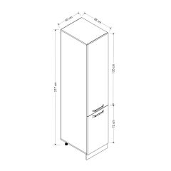 Minar 45 Cm Mutfak Boy Dolabı - Beyaz D45-B1