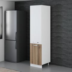 Minar 50 Cm Mutfak Boy Dolabı - Beyaz/Dore D50-D1