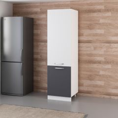 Minar 60 Cm Mutfak Boy Dolabı - Beyaz/Antrasit D60-A1