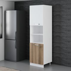 Minar 60 Cm Mutfak Boy Dolabı - Beyaz/Dore D60-D2