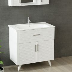 Vera Banyo Dolabı 85Cm Ay2K1Ç+2K1A+Etj Beyaz