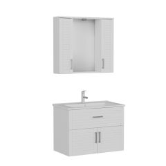 Vera Banyo Dolabı 85Cm Ay2K1Ç+2K1A+Etj Beyaz